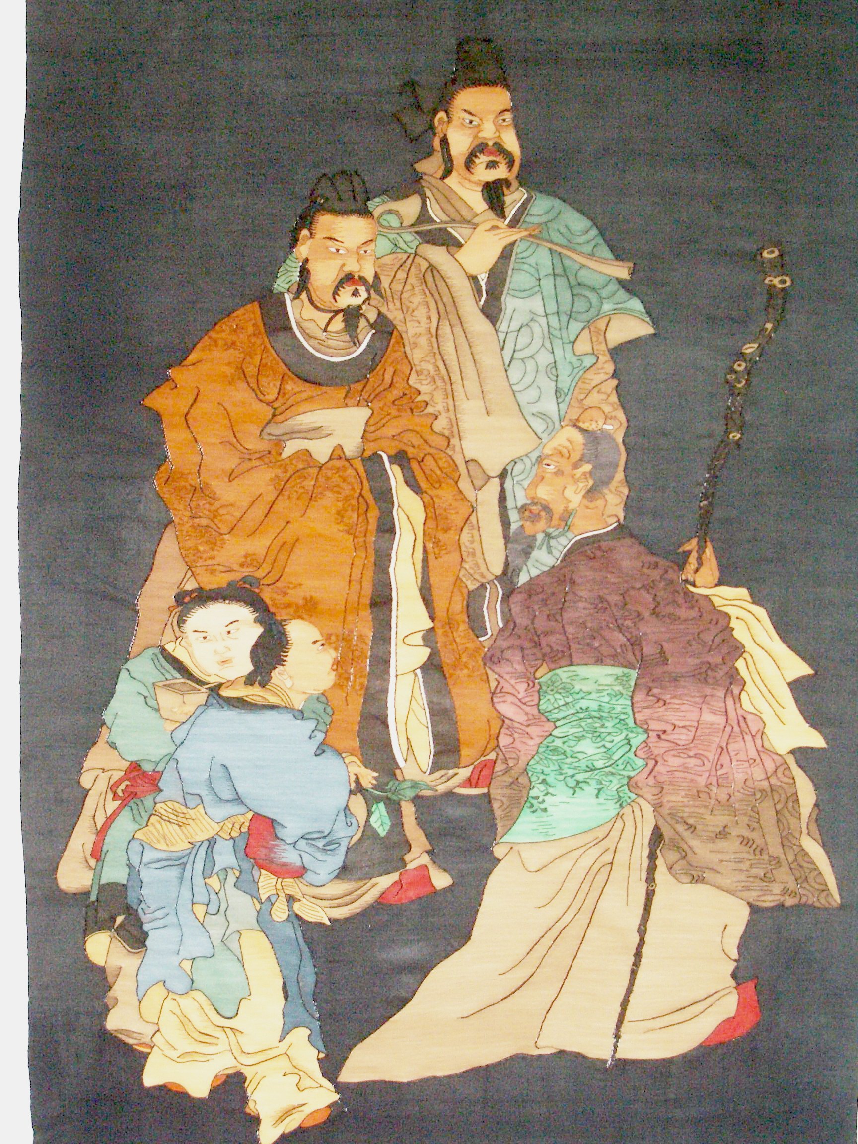 三位人物题材作品全图