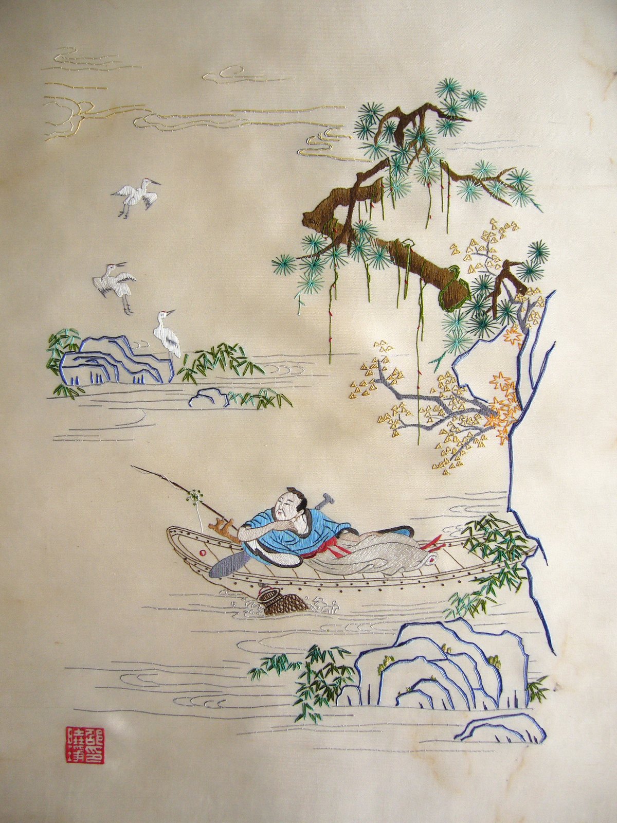 邵晓琤鲁绣作品悠游